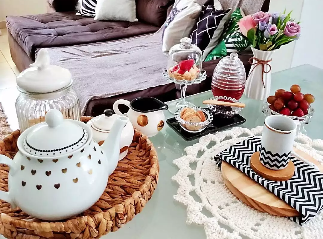 decoração mesa de café da manhã