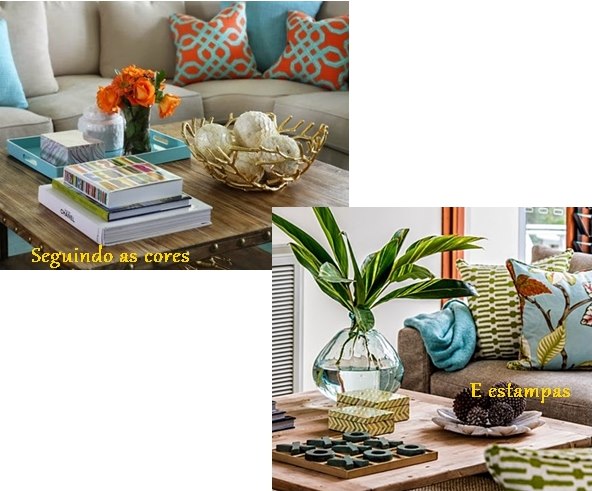 decoração mesa de centro