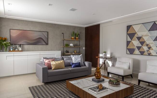 decoração mesa de centro sala