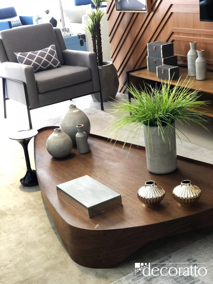 decoração mesa de centro sala