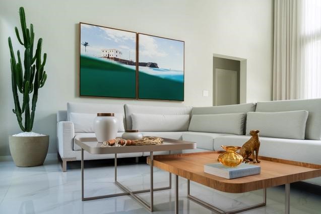 decoração mesa de centro sala