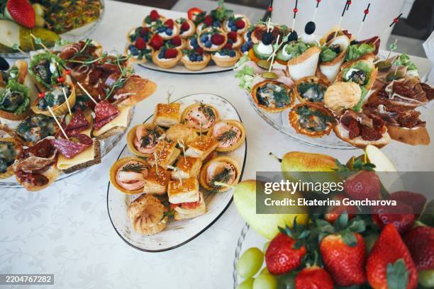 decoração mesa de salgados