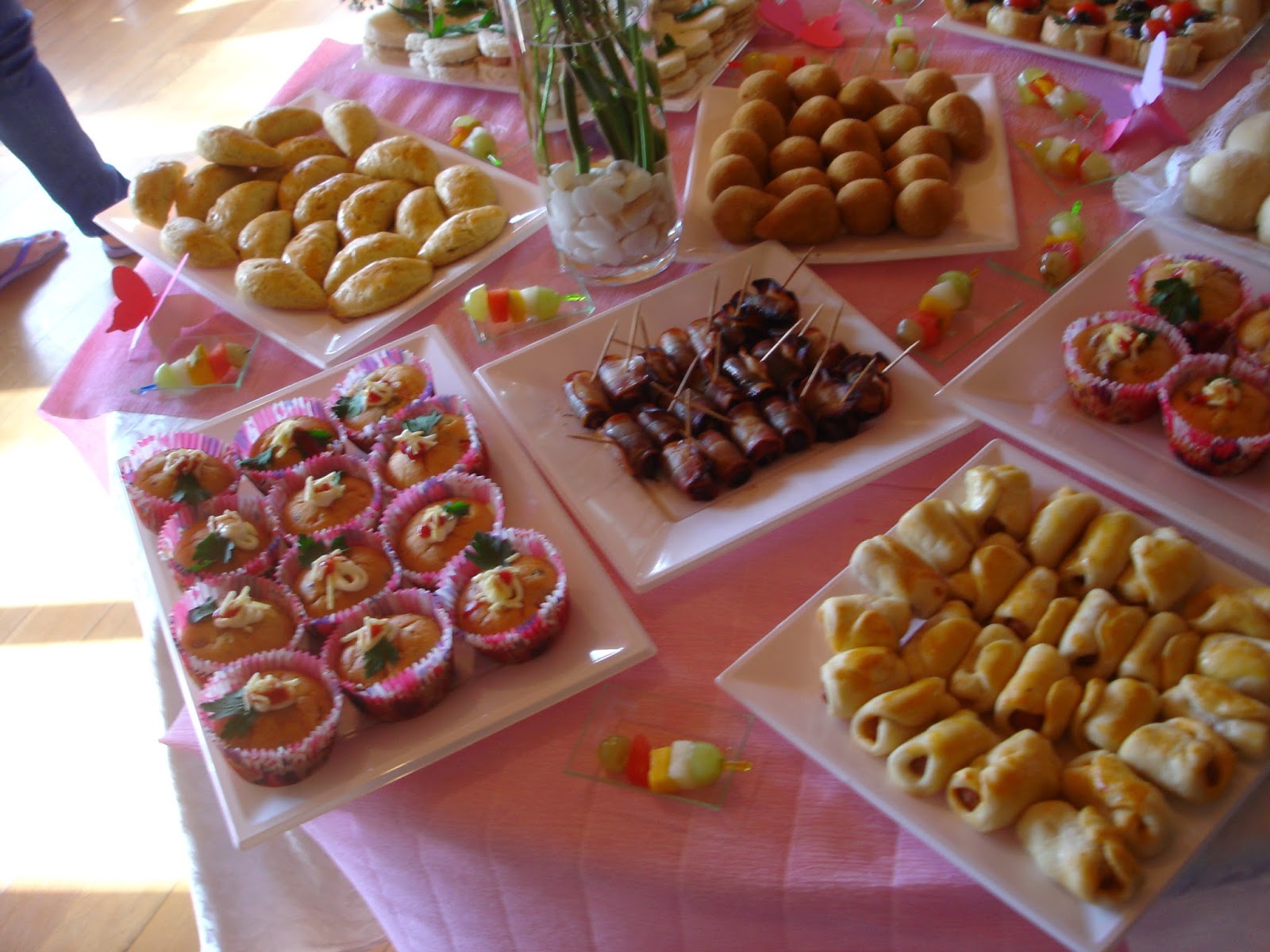 decoração mesa de salgados