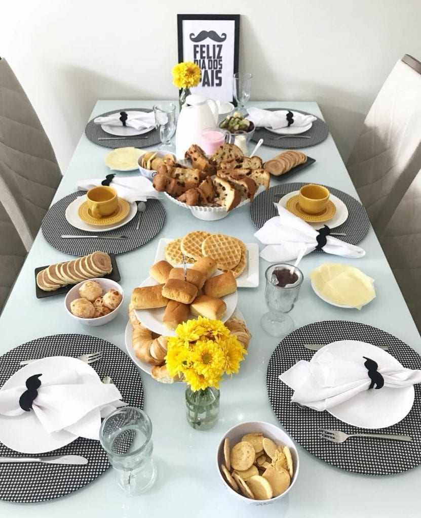 decoração mesa decoração café da manhã