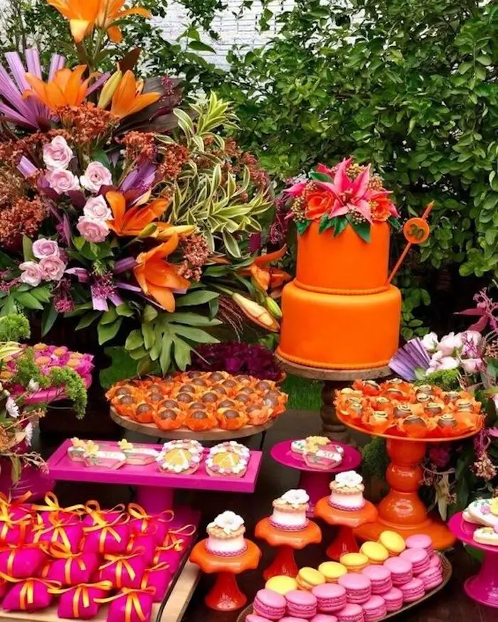 mesa posta dia da mulher rosa vs dourado