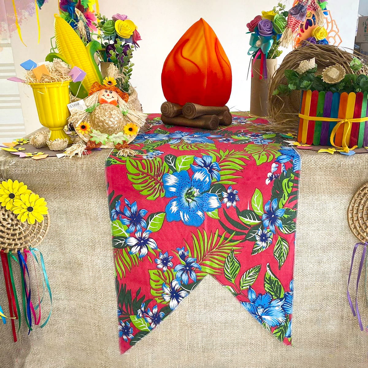 decoração mesa festa junina