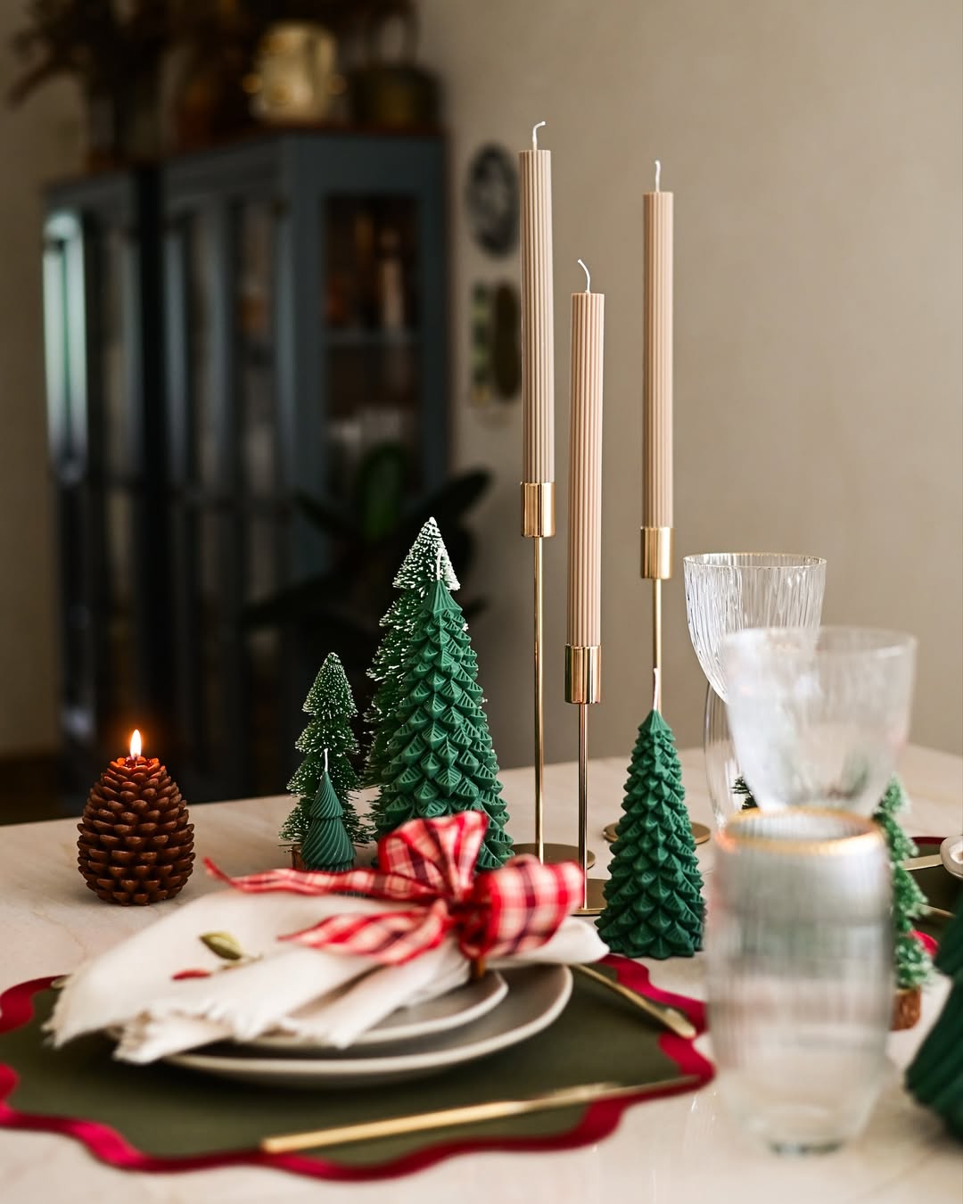 decoração mesa natal DIY