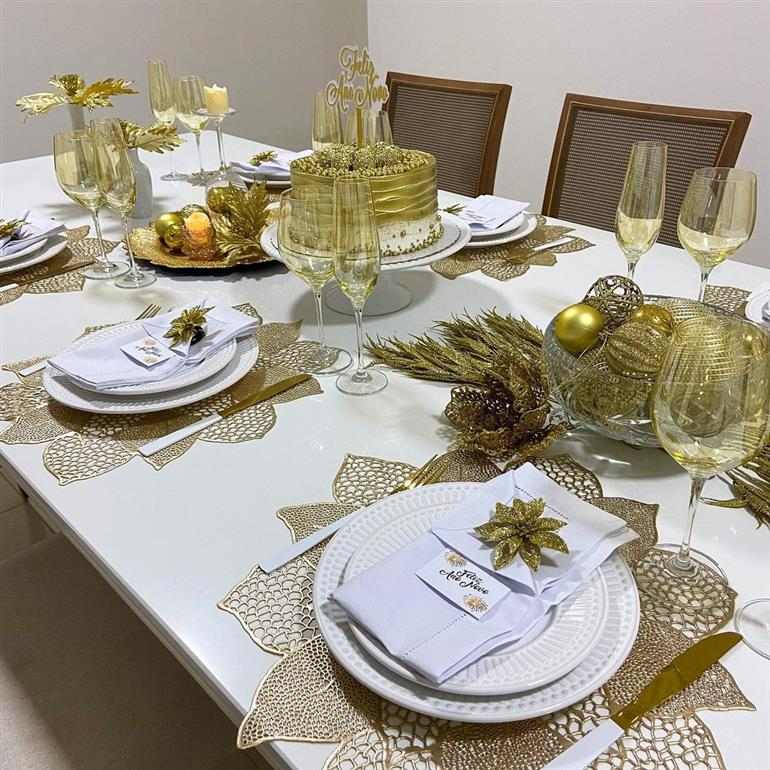 ideias criativas decoração mesa reveillon simples