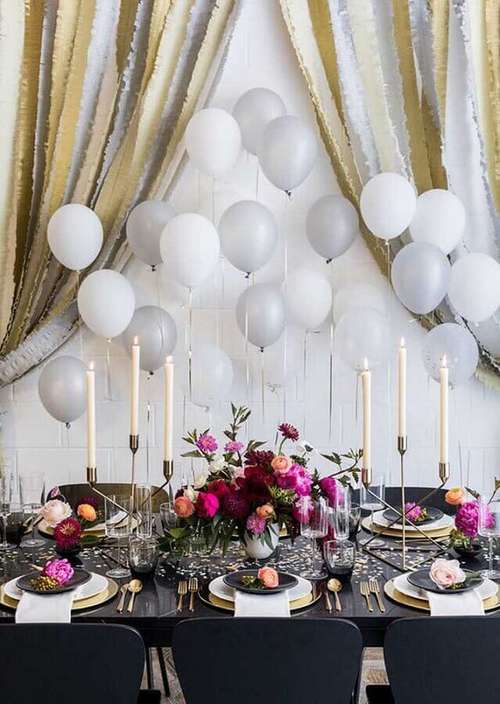 decorar mesa reveillon barato e elegante