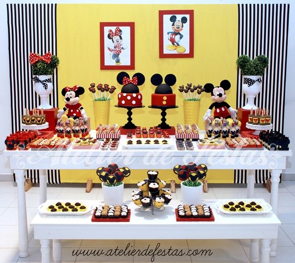 10 ideias decoração mickey minnie simples e barata
