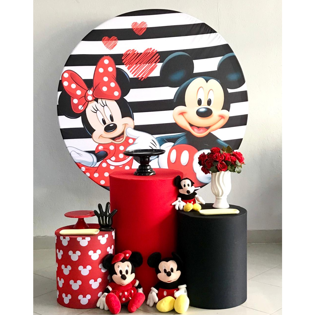 decoração mickey e minnie juntos simples