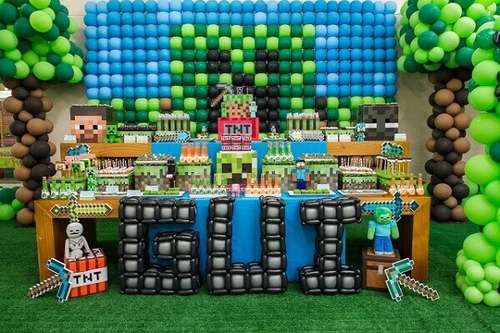 decoração minecraft