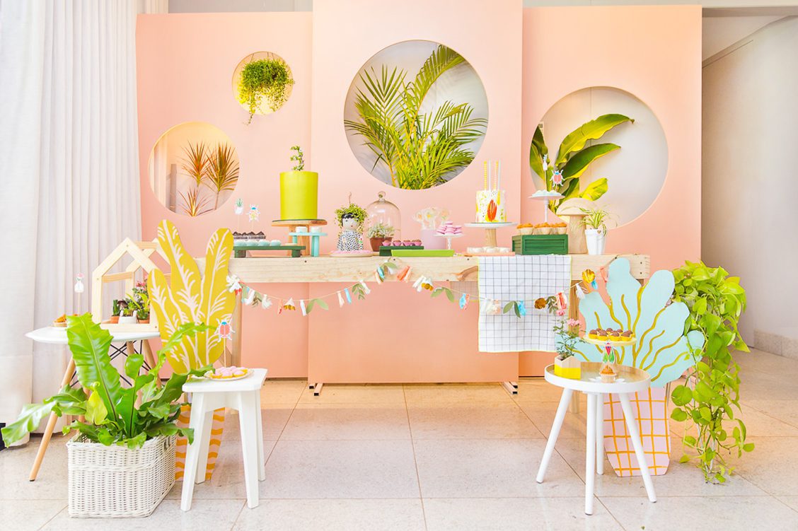 ideias decoração minimalista aniversário simples