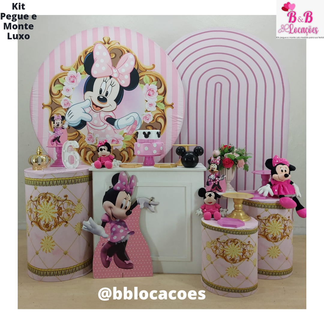 DIY: Centro de Mesa Minnie Rosa Simples e Encantador