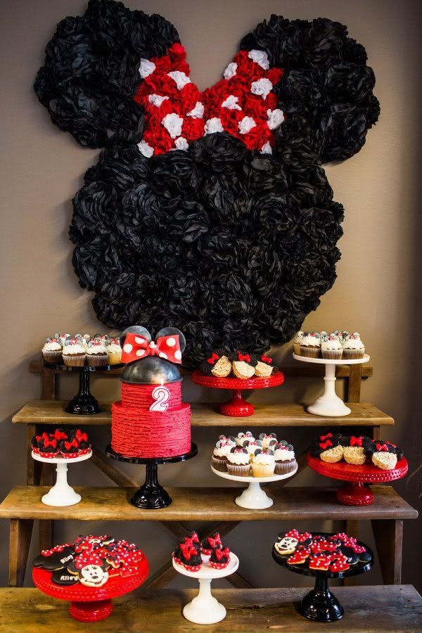 DIY: Centros de Mesa da Minnie Vermelha para Economizar na Festa