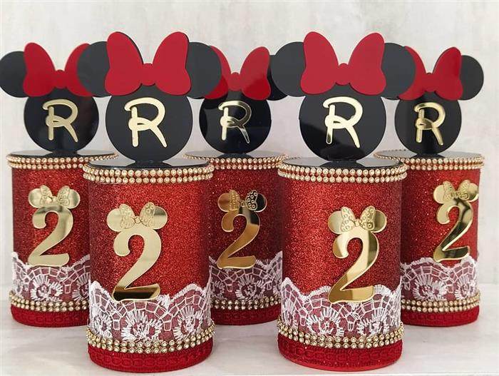decoração minnie vermelha simples
