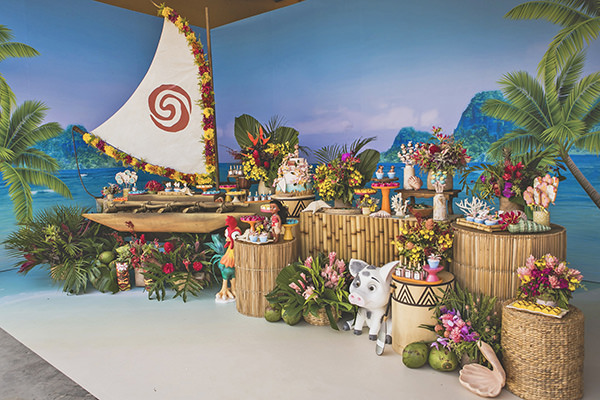 Guia Completo de Cores para Festa Moana Baby e Tradicional