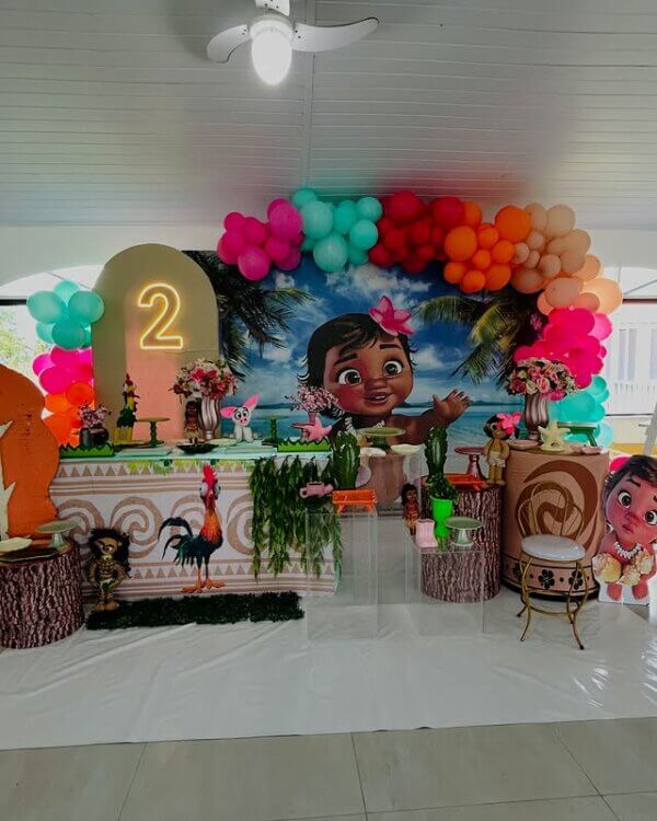 Guia Completo de Cores para Festa Moana Baby e Tradicional