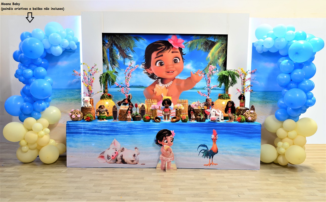 Como Escolher o Bolo Perfeito para sua Decoração Moana Baby Luxo