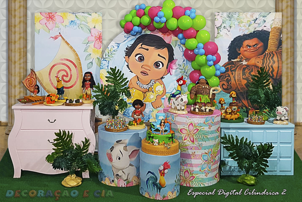 decoração moana baby luxo