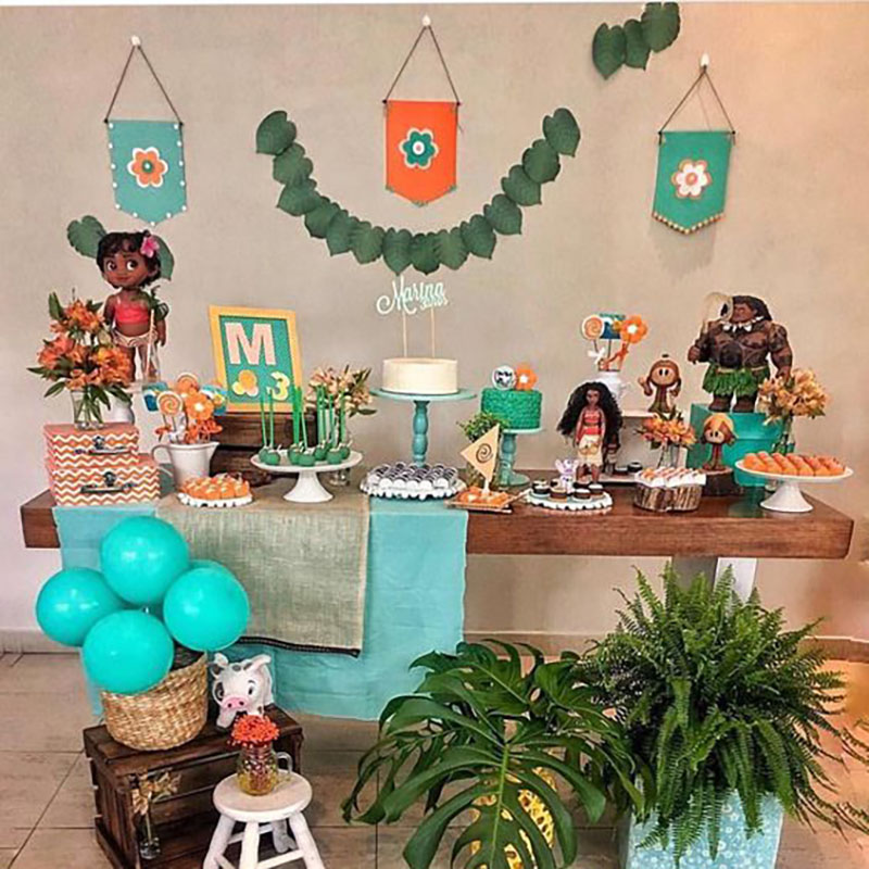 decoração moana simples e barata