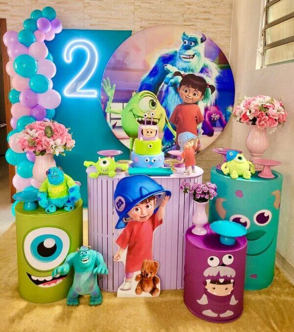 decoração monstros sa menina barata e criativa