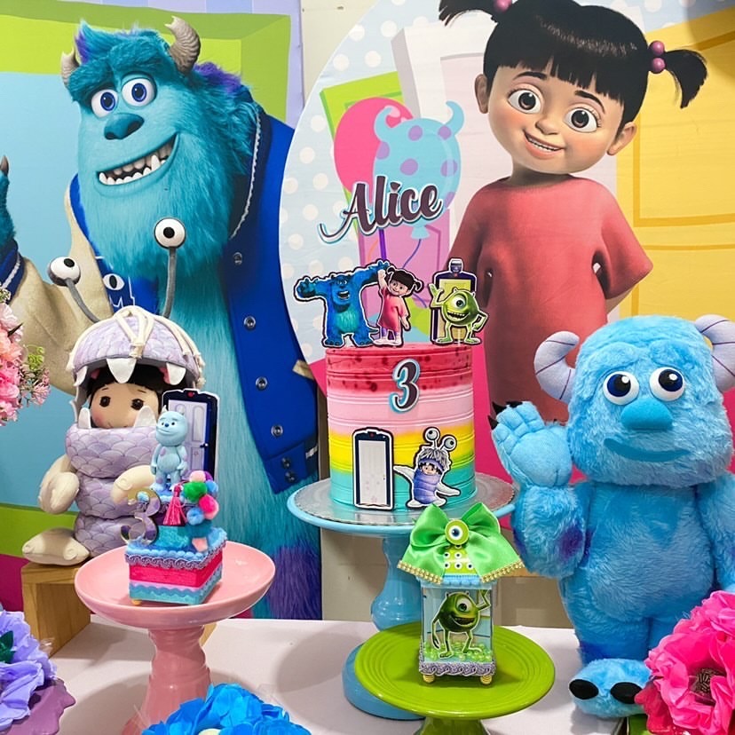 ideias decoração festa monstros sa menina