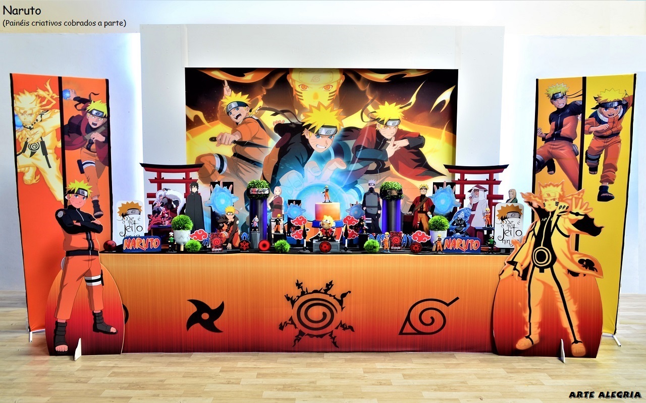 decoração naruto