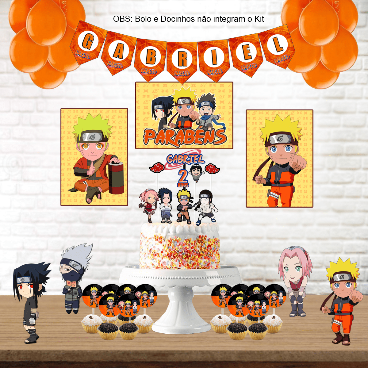 decoração naruto