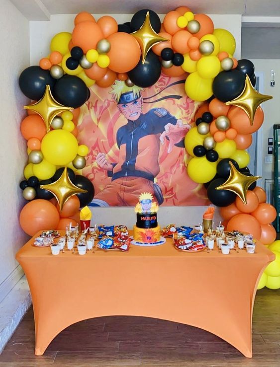 decoração naruto simples