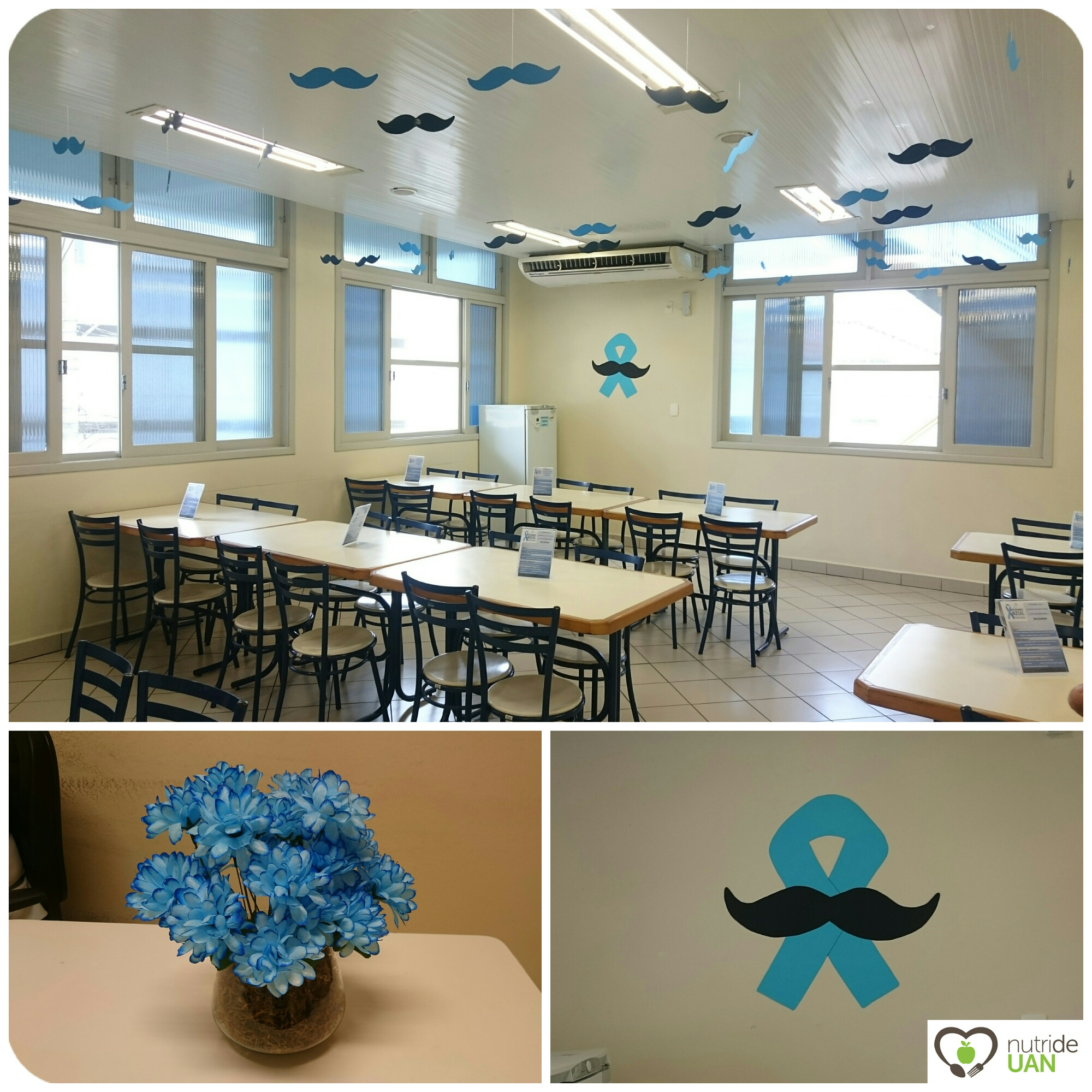 decoração novembro azul