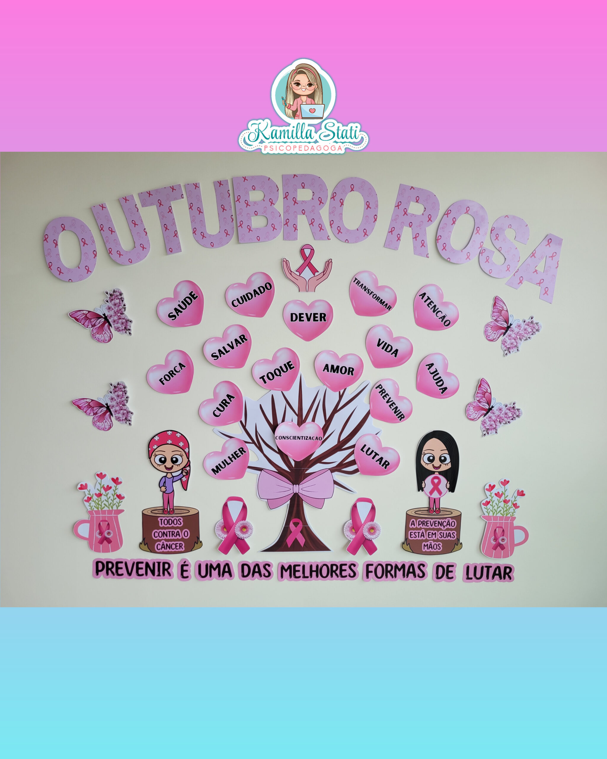 decoração outubro rosa DIY