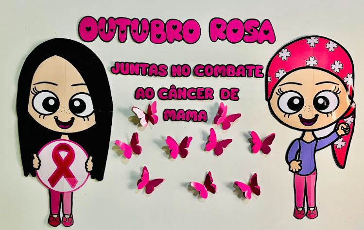 decoração outubro rosa para empresas