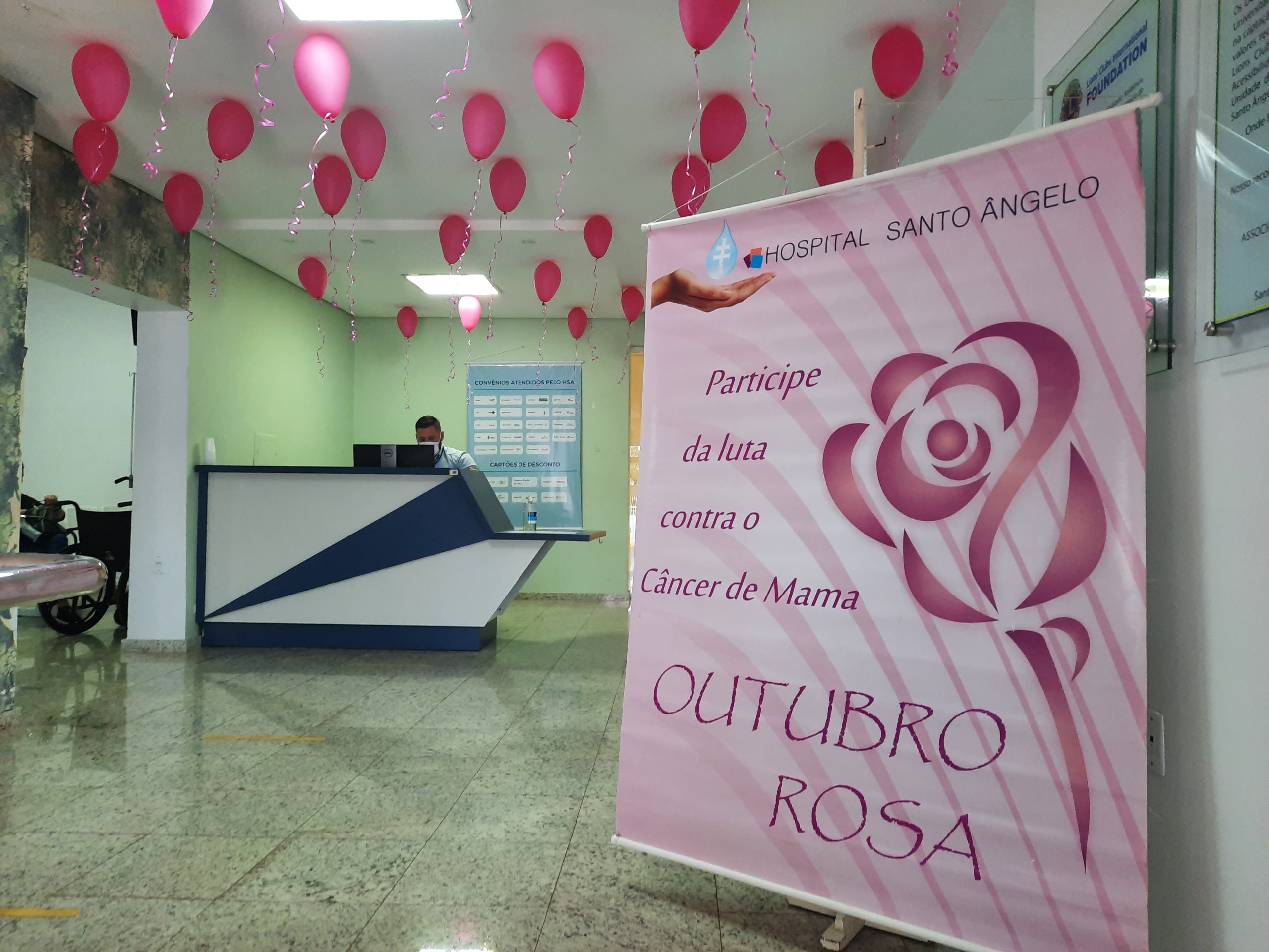 custo decoração outubro rosa para clínica