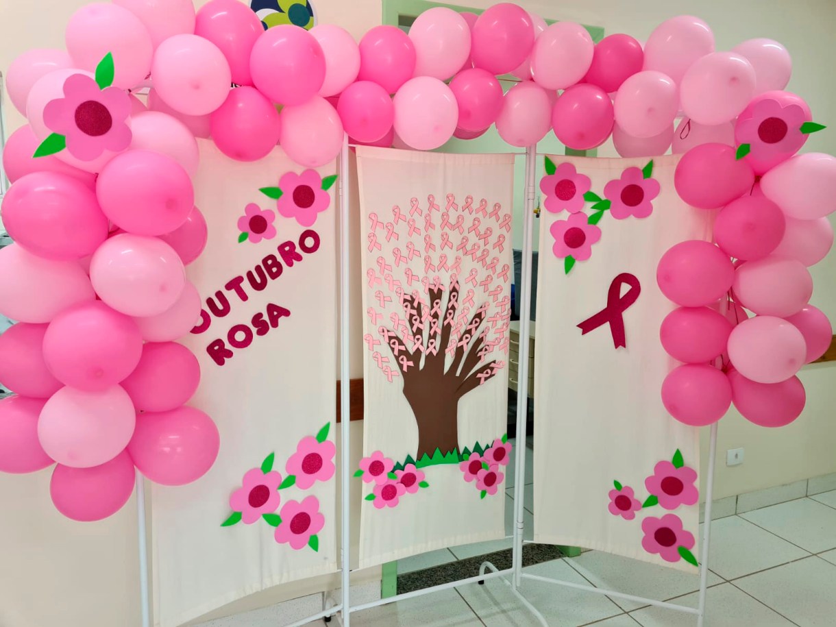 ideias de decoração outubro rosa para clínica médica