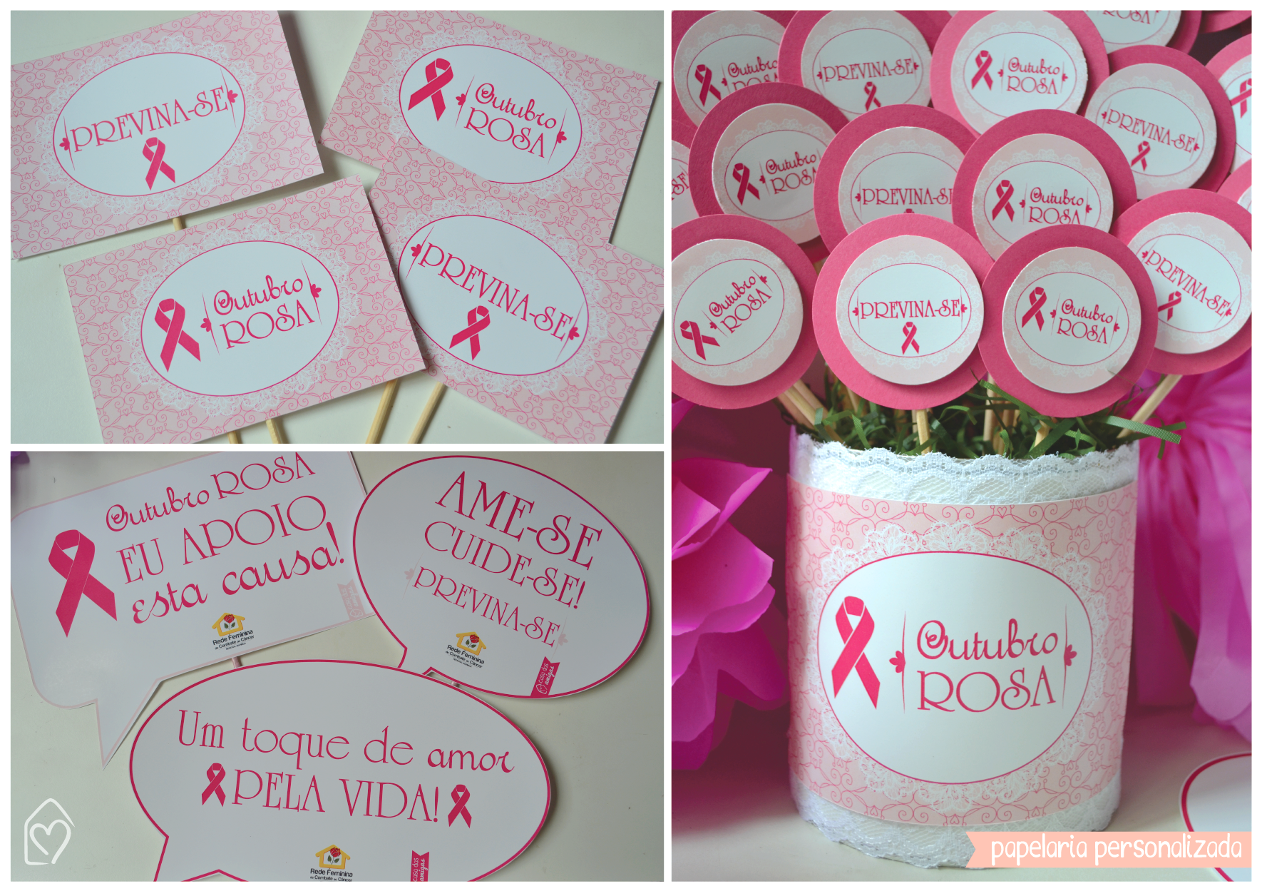 Frases Impactantes para Painéis do Outubro Rosa