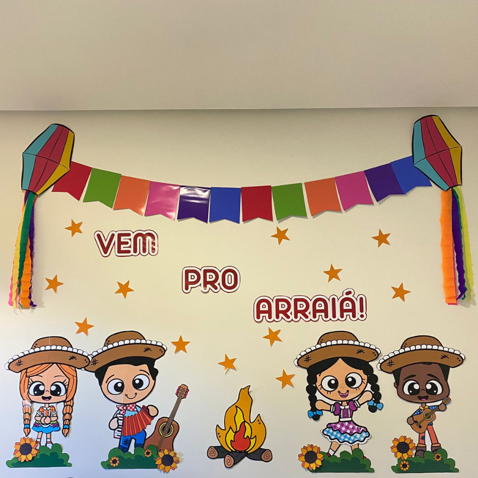 decoração painel festa junina