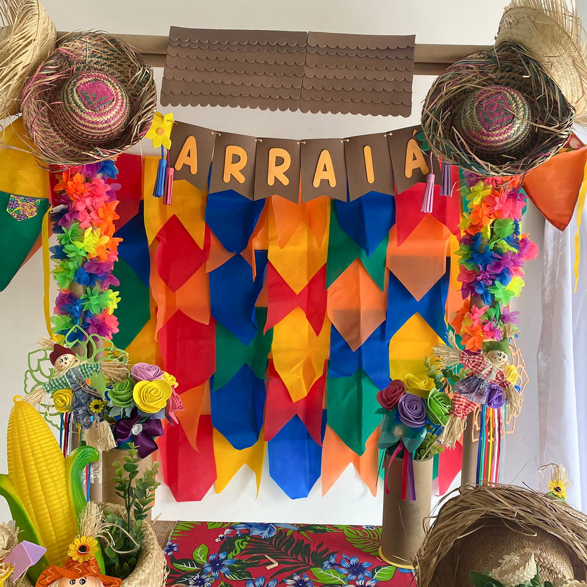 decoração painel festa junina