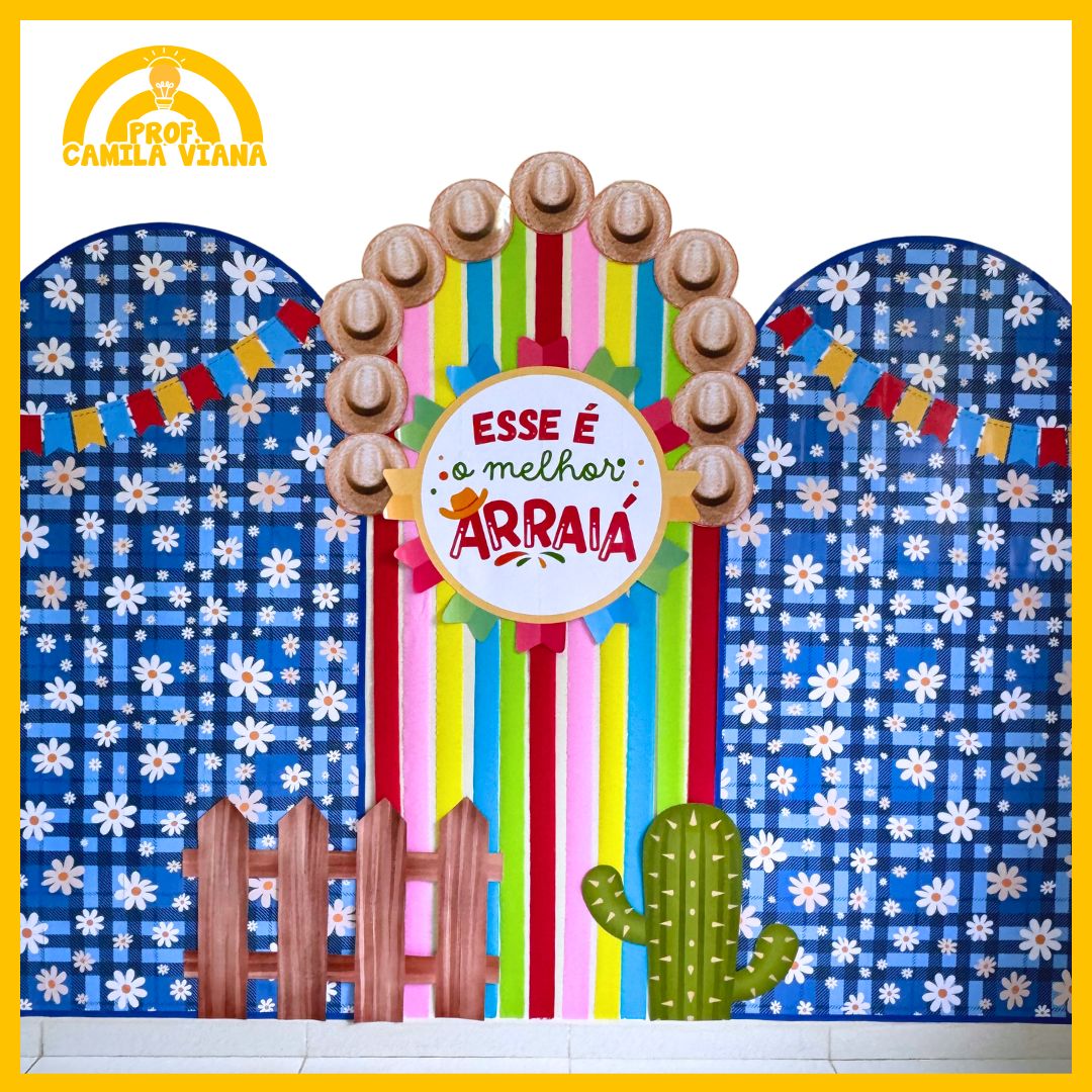 decoração painel festa junina