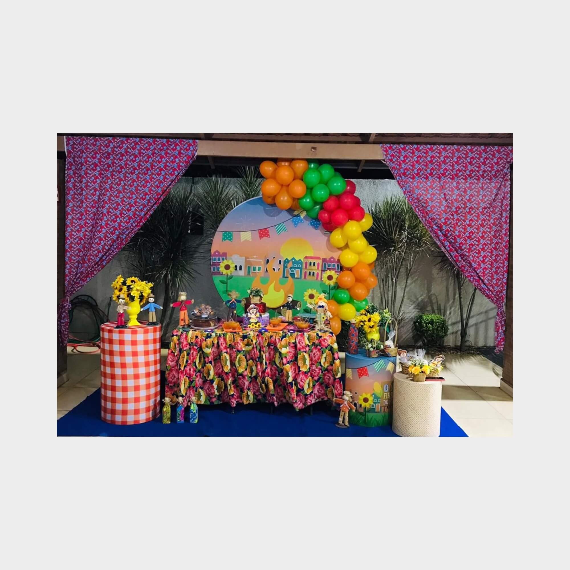 decoração painel festa junina