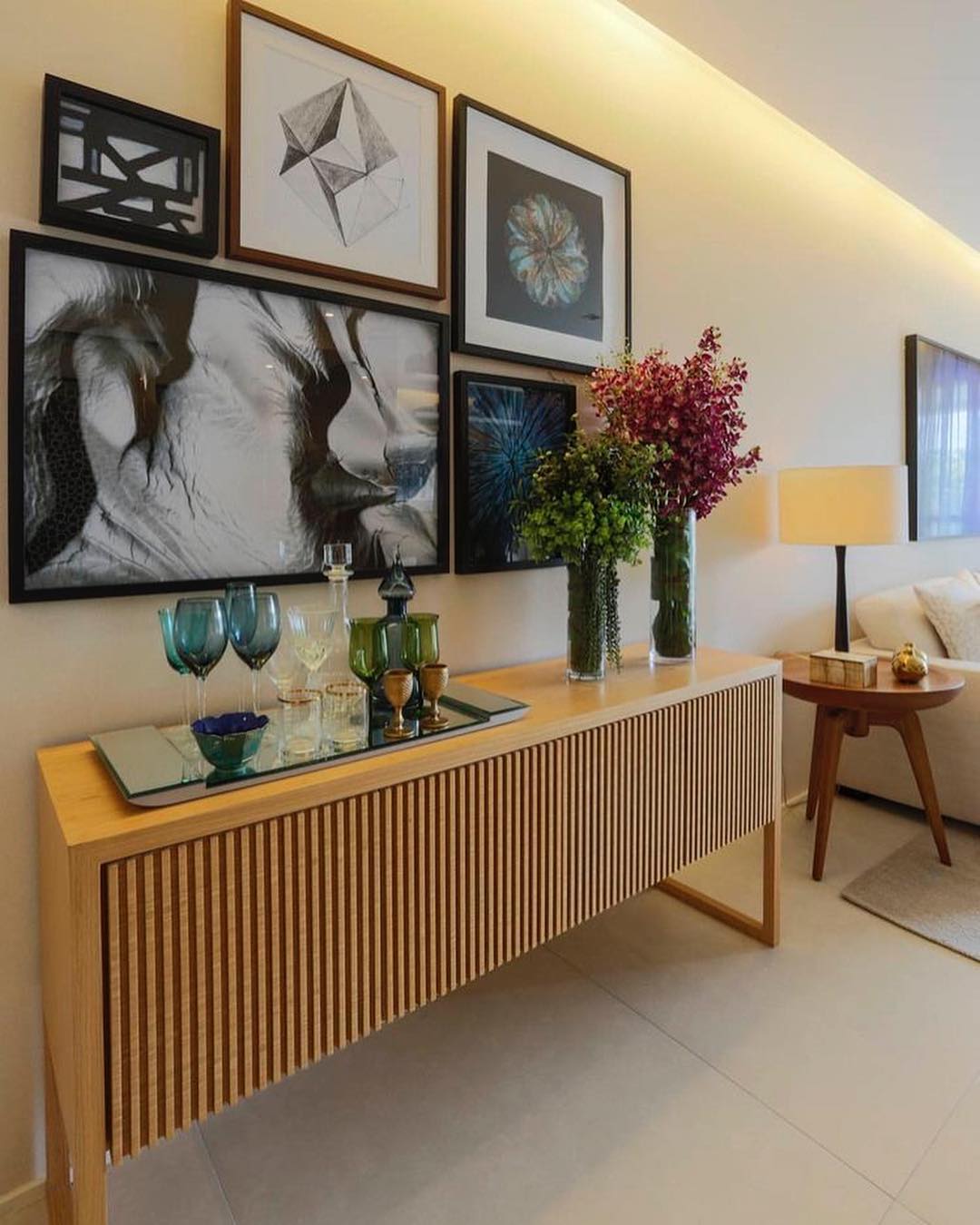 decoração para aparador