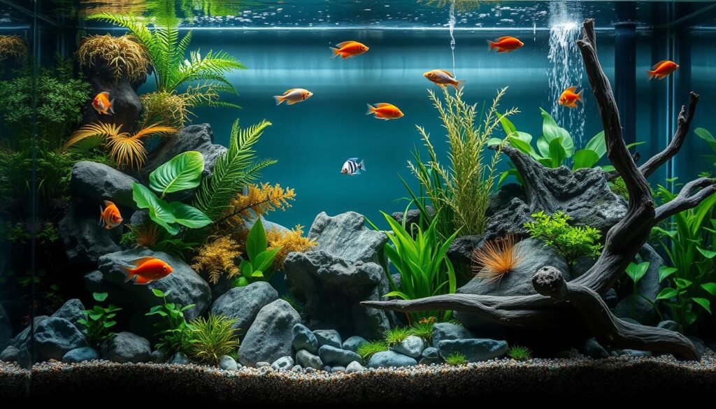 ideias de decoração para aquário pequeno