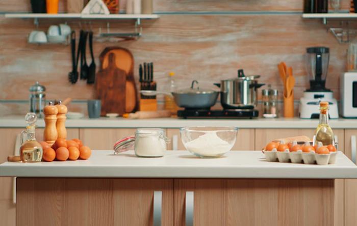 decoração para bancada de cozinha