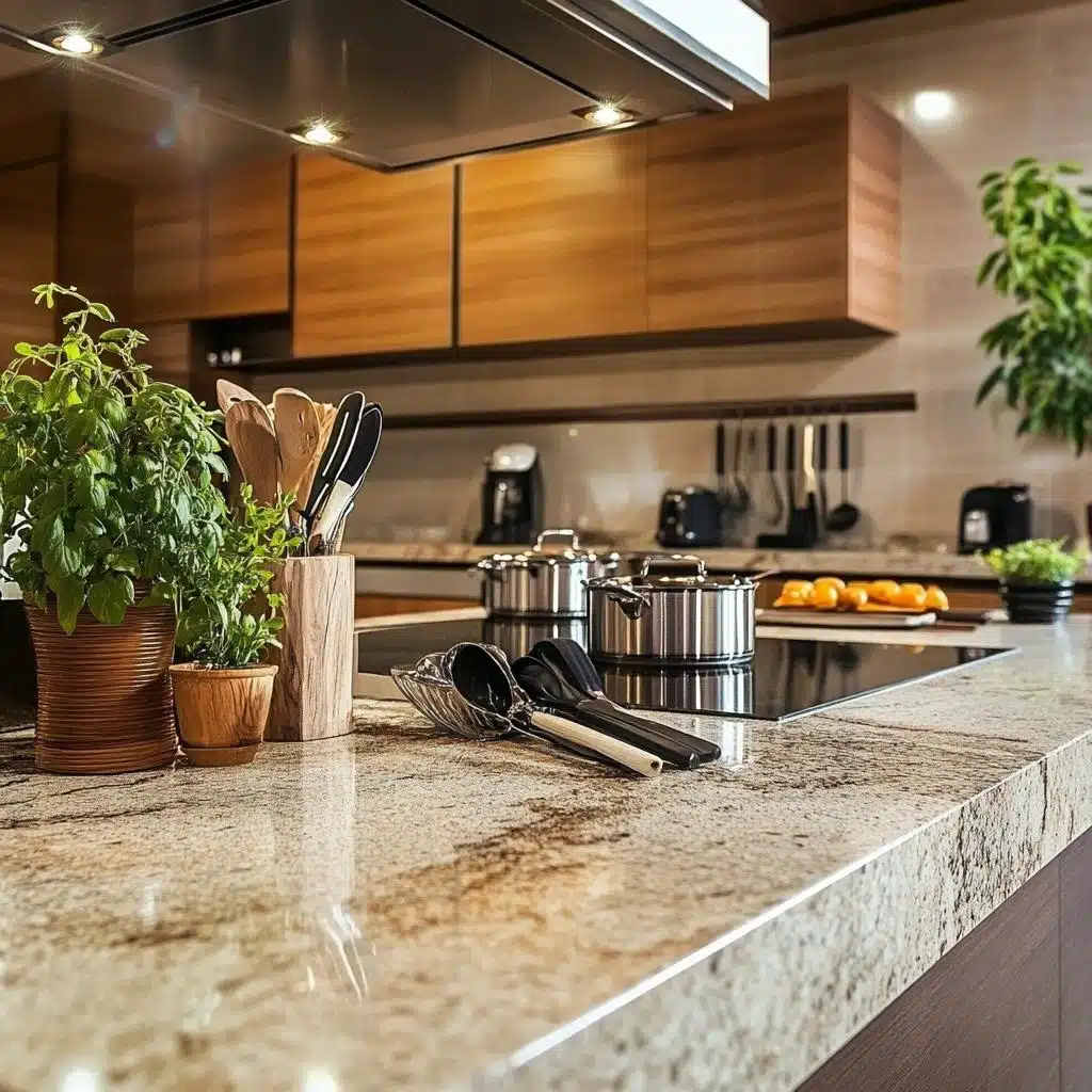 bancada de cozinha de granito vs quartzo qual escolher