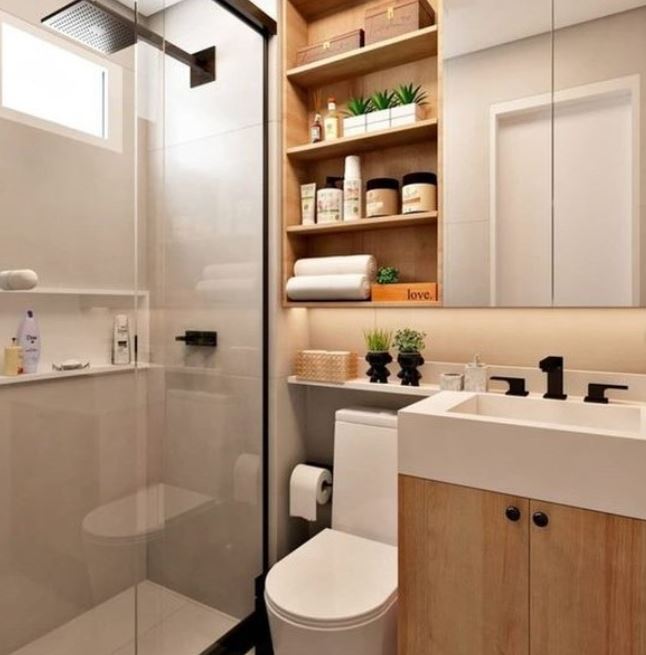 decoração para banheiro pequeno
