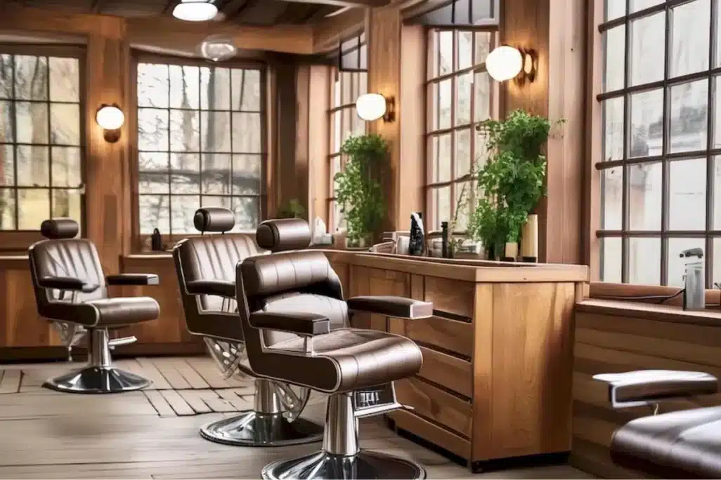 ideias criativas decoração barbearia moderna