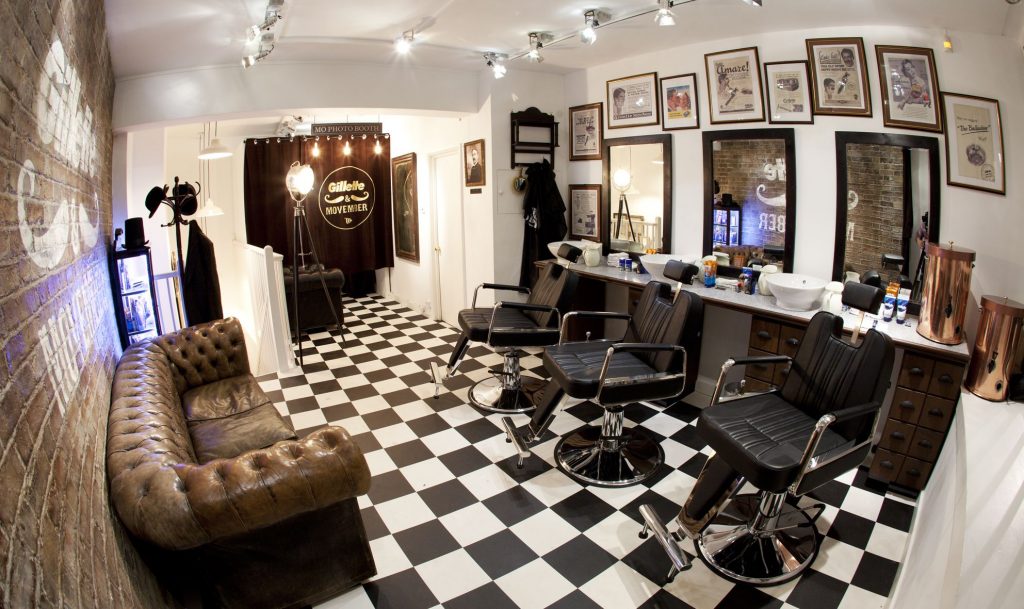 como economizar decoração barbearia pequena