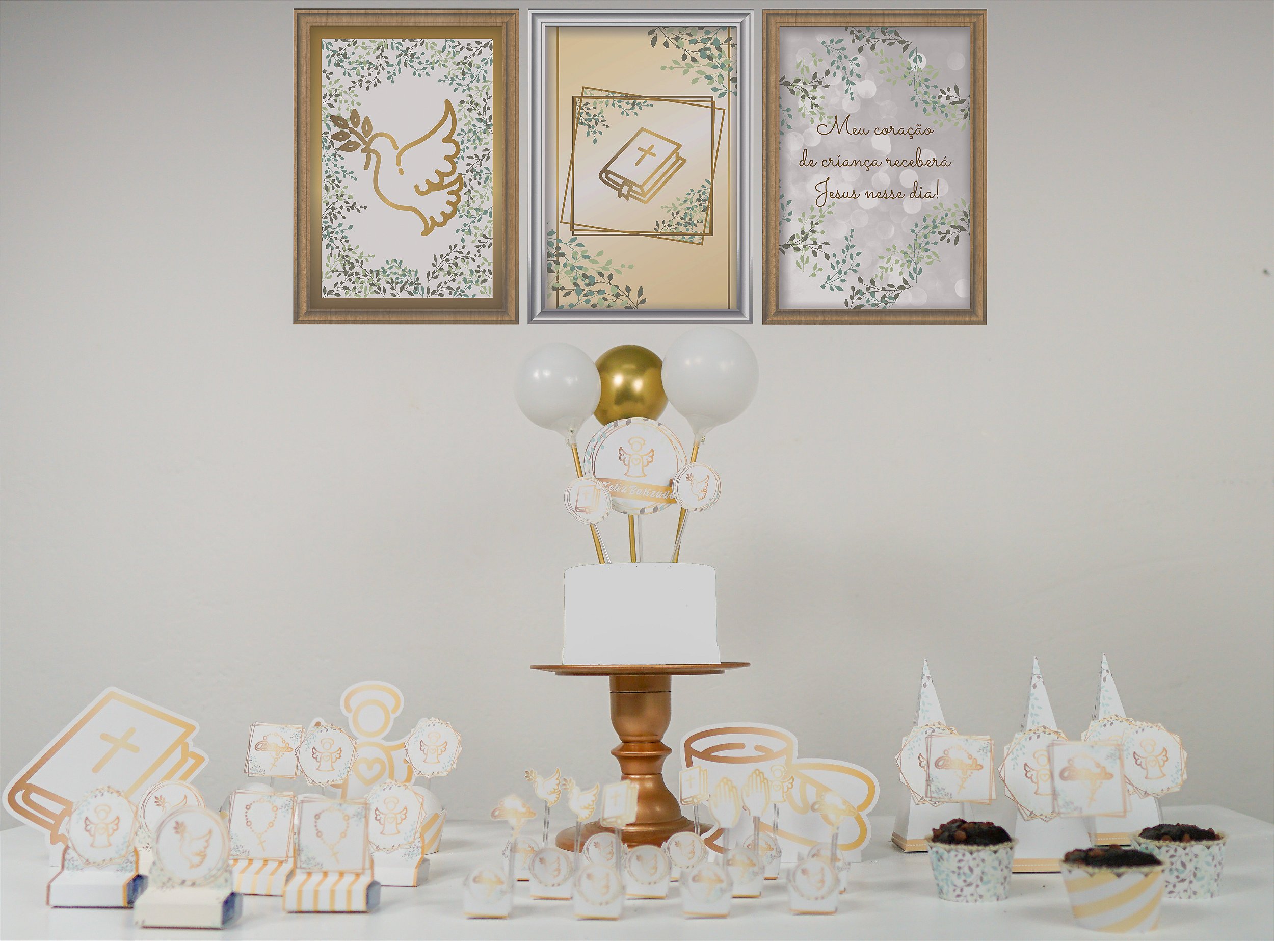 decoração para batizado simples