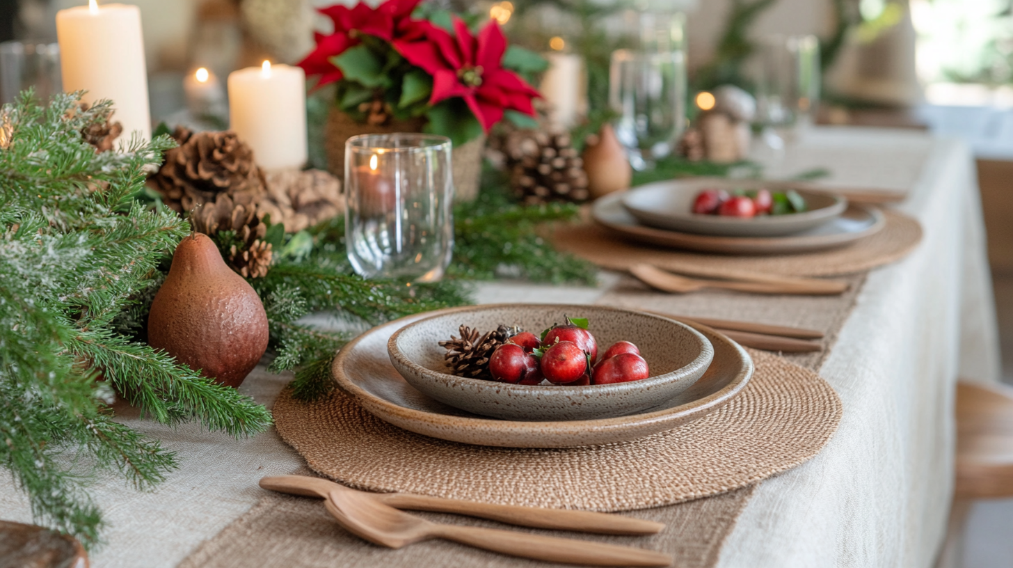 A Magia dos Elementos Naturais na Decoração da sua Ceia de Natal
