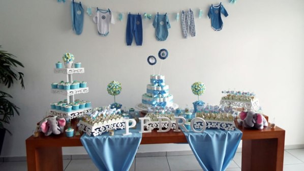 como economizar decoracao cha bebe